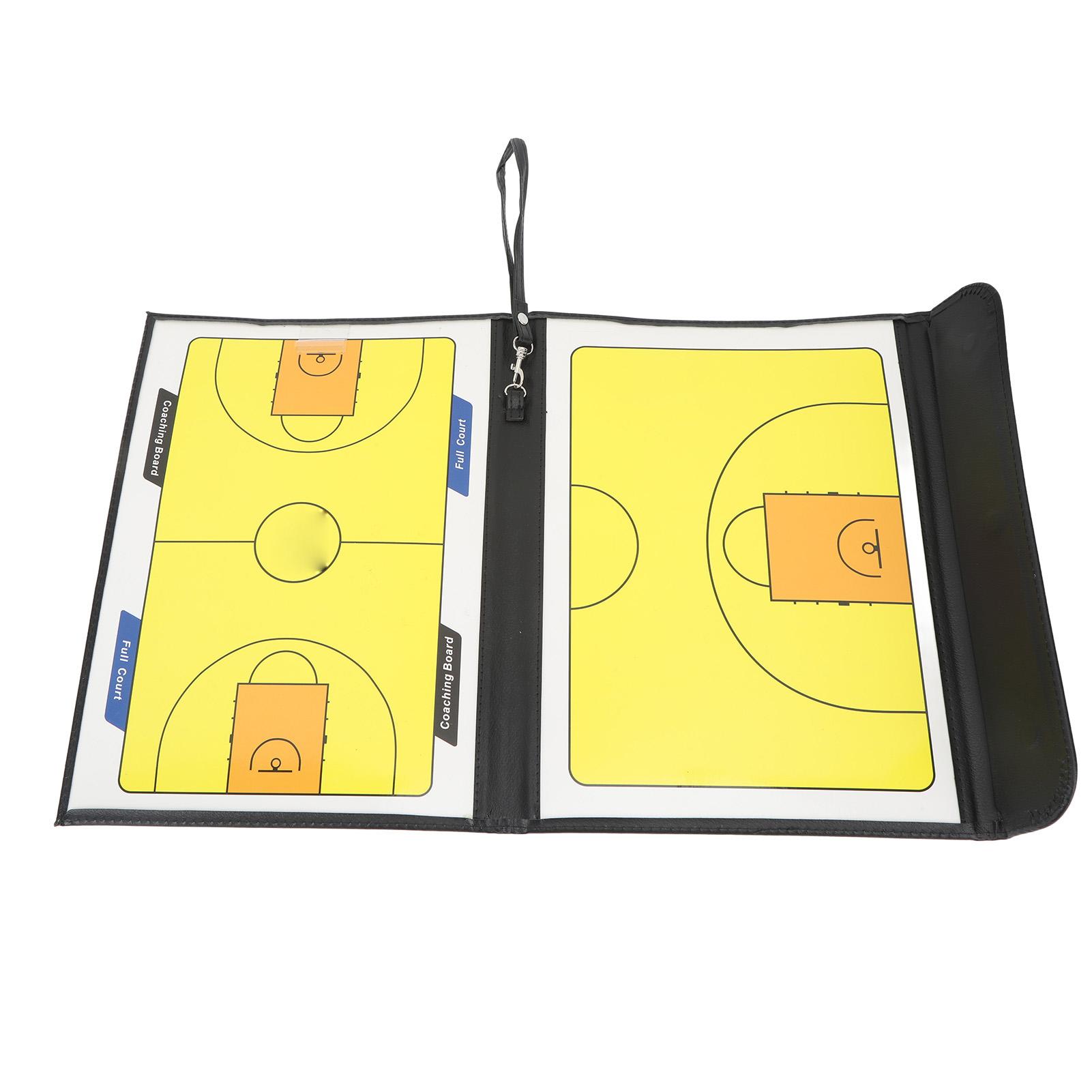 Basketball Coaching Board Folding Magnetic Strategy Marker Teaching Board with Pen and Chesses