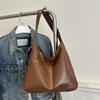 PU Leather Minimalist Tote Bag Large Capacity Ladies Handbags Casual Single Shoulder Bag  Gift