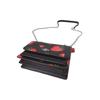 Coach Klare Series 18 Strawberry Print Chain Shoulder Strap Leather Accordion Mini Crossbody Bag Women Bags Black CH353-SVA47