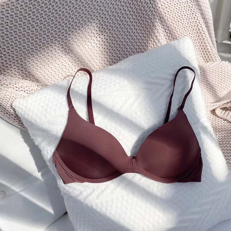 

Японский бесшовный тонкий бюстгальтер без косточек - Женское летнее нижнее белье M-34/75 AB