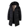 Men's Trendy Loose-Fit Long Winter Cotton Jacket - Plus Size, Warm, Ideal for Students