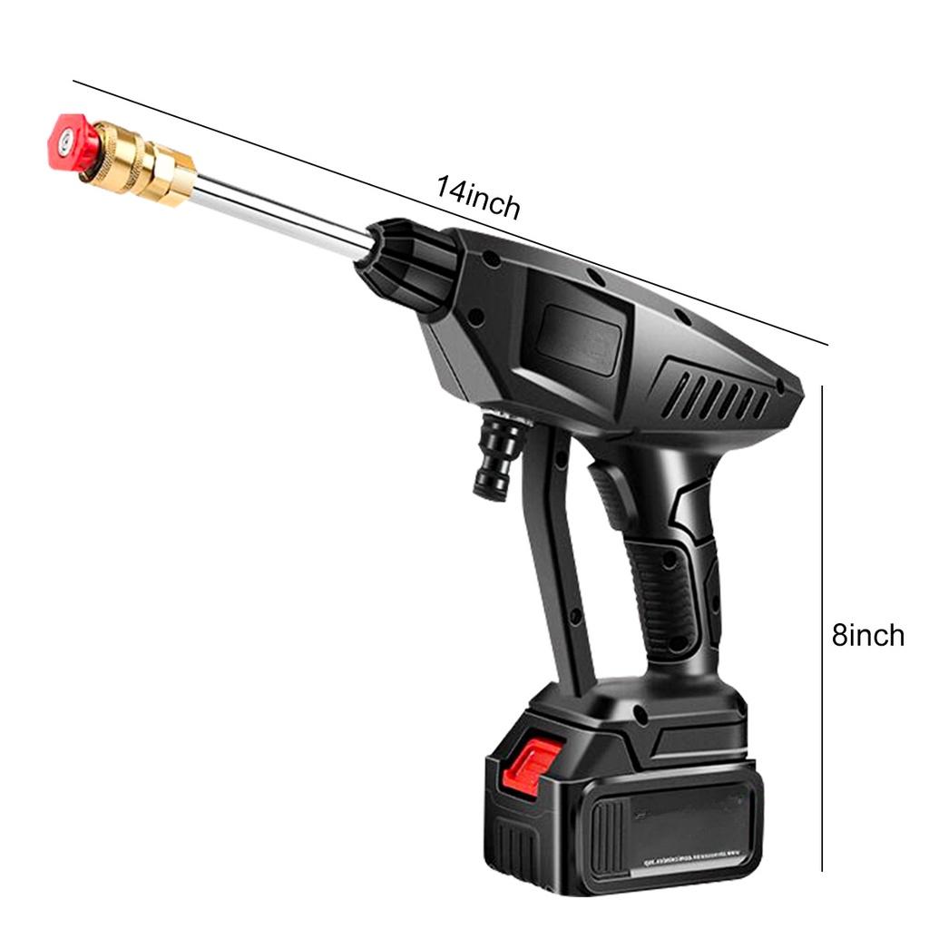 1500mah Cordless High Pressure Car Washer Rechargeable Car Wash Guns 21V Electric Water Guns Foam Machine