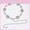 Metallic Ladies Waist Chain With Artistic Engraving For Casual Office Wear