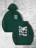 Men's Hooded Printed Sweatshirt, New Autumn-winter Style Long-sleeved Casual American Streetwear Outdoor Sport Comfortable