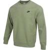 Nike Sweatshirts Men's Oil Green Crew Neck Moderate Regular FB4980-386