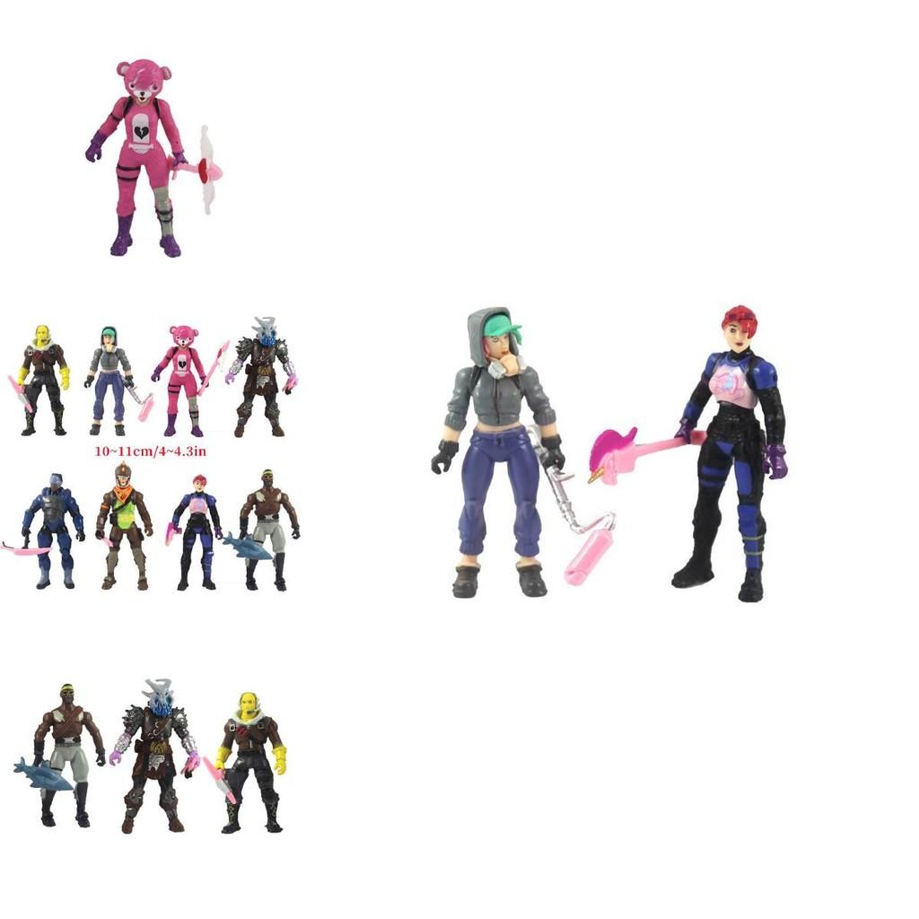 Fortnite 8 Stück Figur Puppe Bewaffnet Kinder Geschenk Kuchen Ornamente für Geburtstag Weihnachten