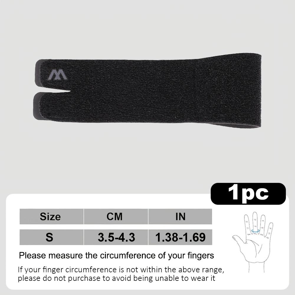 1Pc Adjustable Finger Sleeve, Finger Support Sleeve, Elastic Breathable Band Wrapped Finger Sleeve, Sports double finger support S чёрный