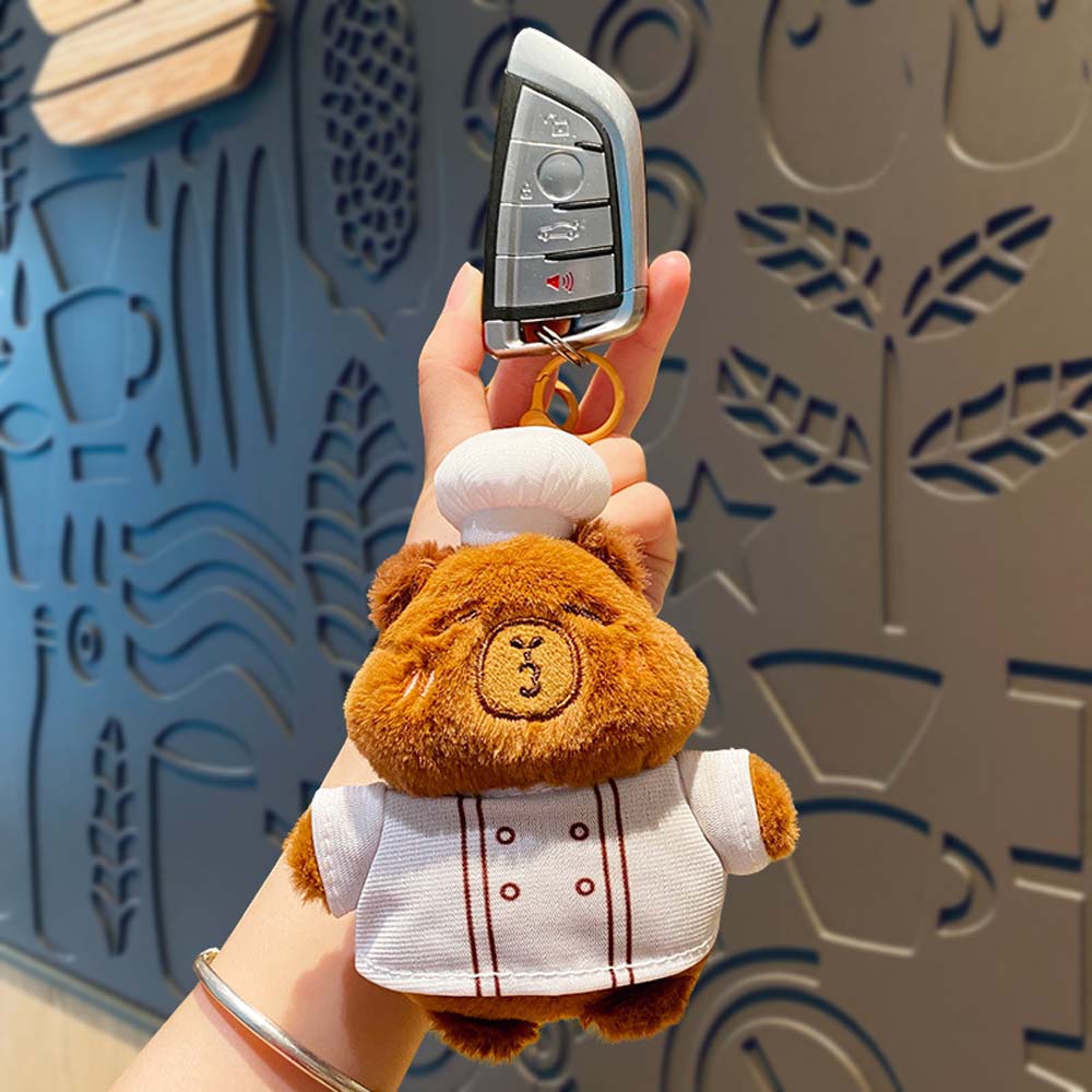

Backpack Decor Capybara Plush Pendant Capybara Plushie Doll Car Key Pendant синий