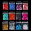 Alphabet Holografische Buchstaben Chunky DIY Nagelkunst Harz Füllstoffe Harz Handwerk