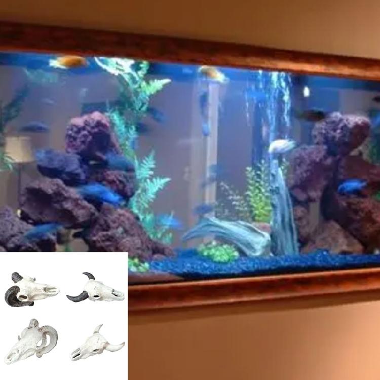 Aquarium Handicraft Skull Crafts Decoration FishTank Landscape Supplies