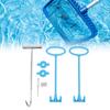 Pool Skimmer Basket Handle Hook Set Swimming Pool Basket Lifting Hook Pool Cleaning Accessory