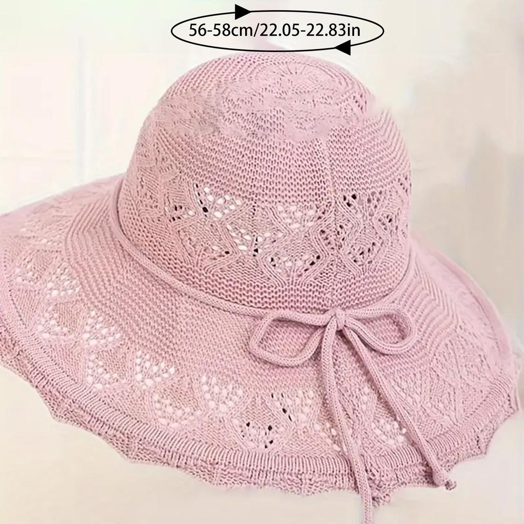 Wide Brim Sun Visor Hats Women's Foldable Fisherman Hat Breathable Beach Sun Hat for Camping Traveling