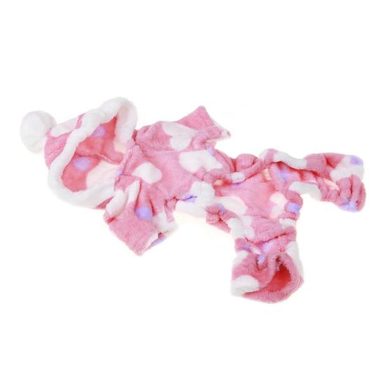 Pet Blouse Cute Wear-resistant Coral Fleece Warm Pet Blouse for Show