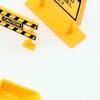8 Peças de Placas de Trânsito para Casa de Bonecas - Modelos Amarelos em Miniatura de Segurança Viária, Decoração de Simulação de Engenharia Urbana - Acessórios de Brinquedo