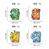 4pcs  Enamel Pins Metal Brooches Lapel Badges for Backpack Clothes Jewelry Accessory Cartoon Lapel Pin Gift for Fans Kids