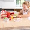 Fat Brain Toys Authentic Pizza Making Pretend Play Set with Wooden Pizza Oven, FA405-1, Authentic