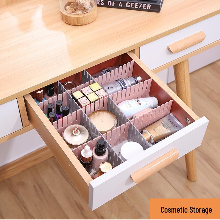 Adjustable Plastic Drawer Dividers for Wardrobe Organization