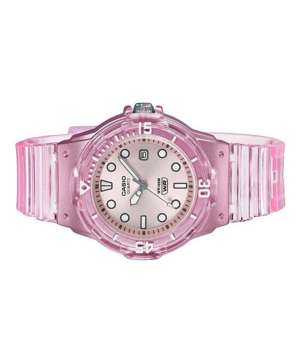 Casio POP Analog Resin Strap Silver Dial Translucent Quartz LRW-200HS-4EV 100M Women's Watch