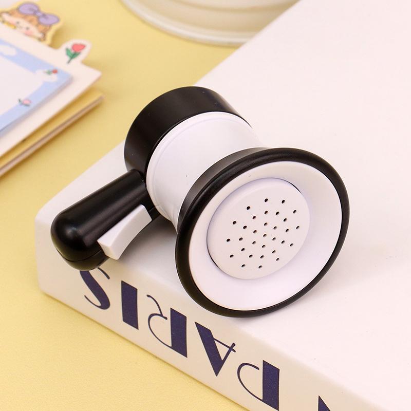 Cartoon Mini Recording Speaker Toy Keychain Charm Children Kids Handheld Loudspeaker Backpack Bag Pendant Car Key Chain Keyring
