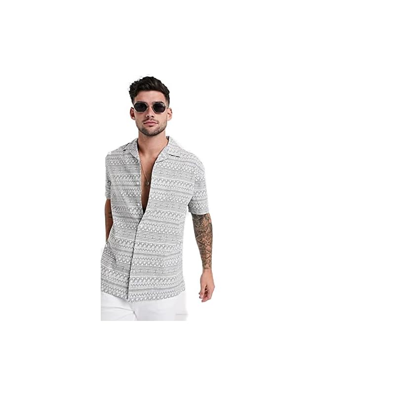 LookMark Casual Shirt for Men|| Shirt for Men|| Men Stylish Shirt || Men Printed Shirt (Shirt 29XXL)