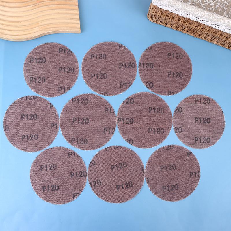 10 Stück 5 Zoll Klett-Schleifpapier Gitter-Schleifscheiben 125 mm Netz-Schleifpapier Staubfrei Anti-Blockierend Schleifpapier für Auto