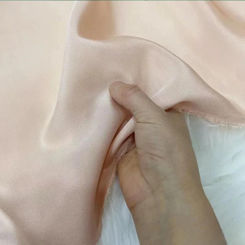 Einfarbig 100% Maulbeerseide 30 Momme Schwerer Seidenkrepp de Chine Stoff Seiden Schwerer Krepp Stoff für Bekleidung Kleider Hosen