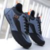 Spring and Autumn New Men's Shoes Leather Surface Versatile Casual Sports Shoes Soft Sole Lightweight Travel Dad Shoes Foreign Trade