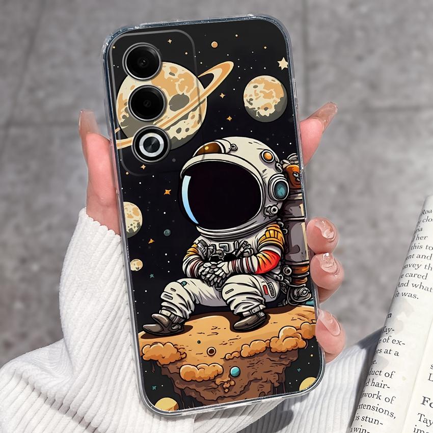 Für Oppo A3 A5 A1 Pro A3x AX5 AX5s A7 A8 Ace2 Luxuriöse Stoßfeste Handyhülle Niedliche Blumenmuster Transparenter TPU Schutz Rückseite Für Oppo Hülle