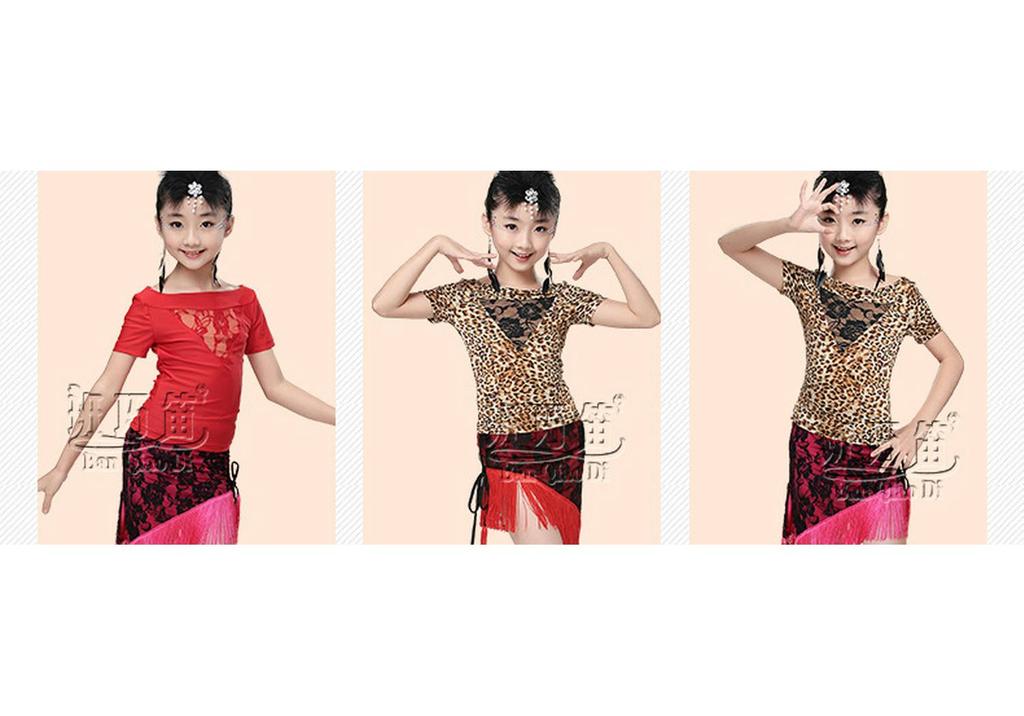 Children's Summer Tassel Latin Dance Costumes – Girls' Practice Skirts & Training Sets