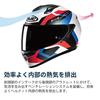 HJC HELMETS Motorcycle Helmet Full Face Ventilation Internal Removal C10 Tins HJH233 RED L (58 - 59cm)
