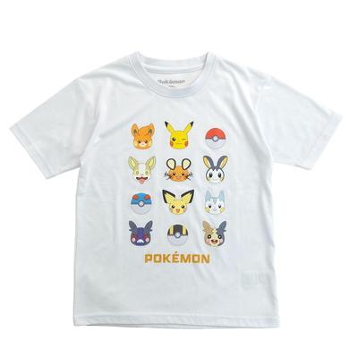 Fineplus Pokémon Electric Type Short Sleeve T-Shirt, Moisture-Wicking, Quick-Drying, Antibacterial, Odor-Resistant, and Mosquito Repellent