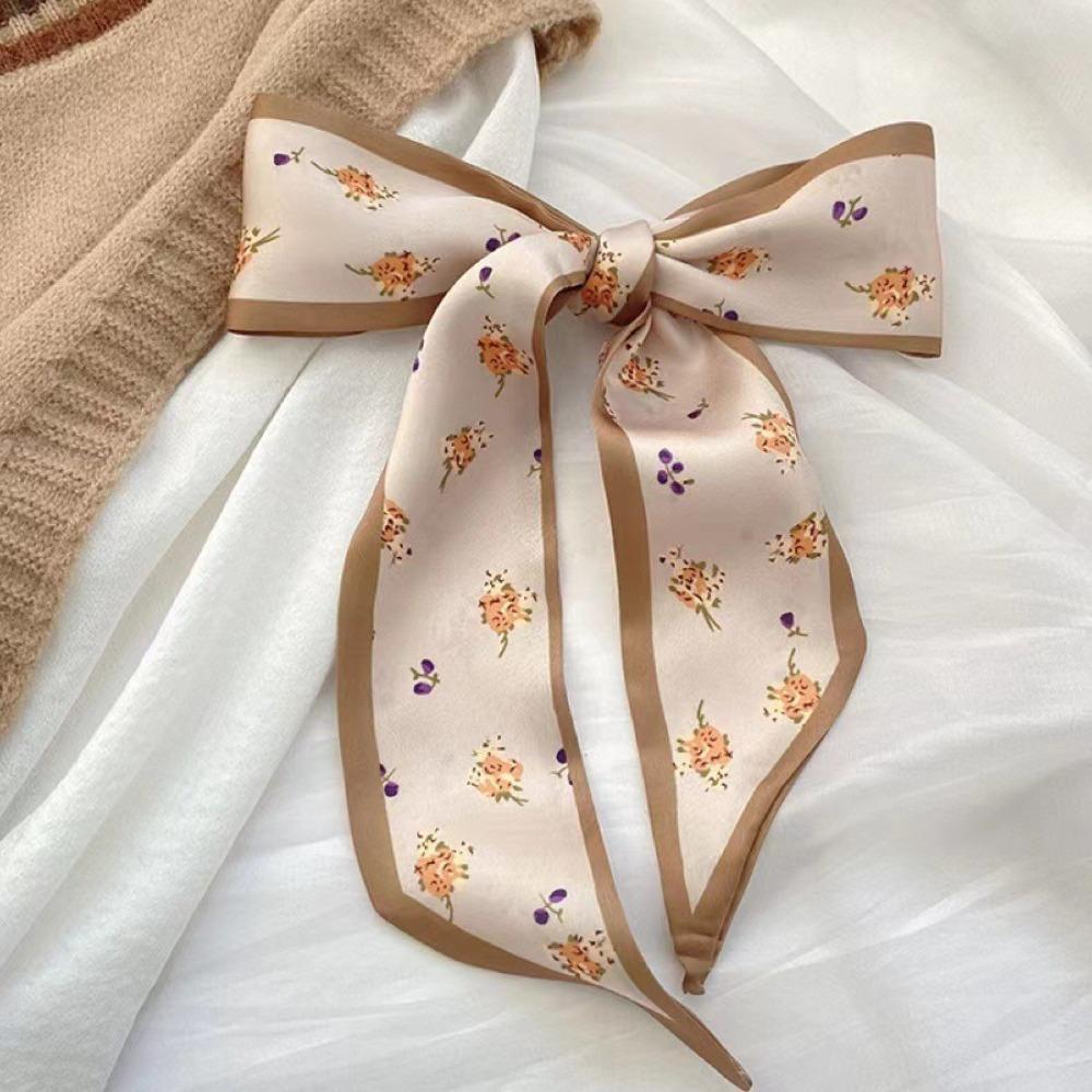 1/4pcs Hair Accessories Skinny Silk Scarf Foulard Ribbon Scarves Bag Wrist Bandana  Women Spring