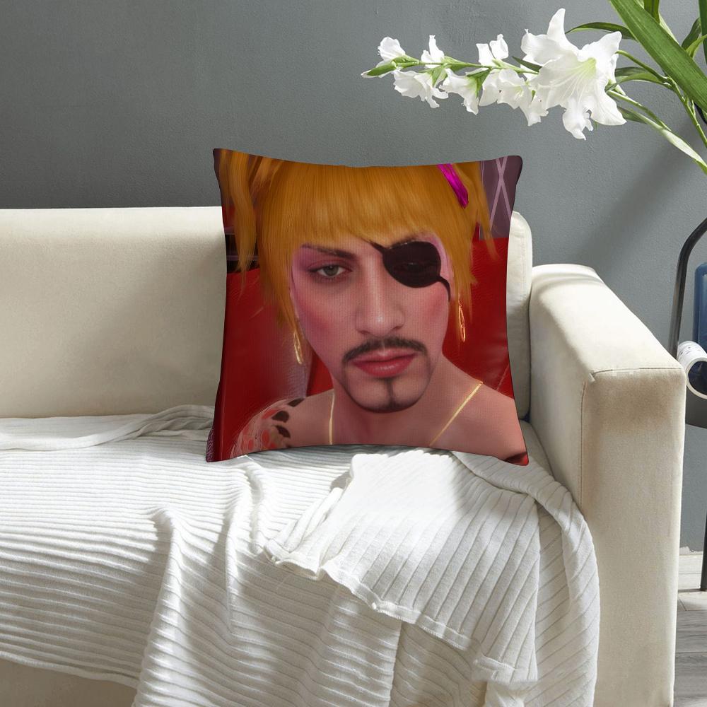 Love G-Goro Majima Y-Yakuza Pillow Case Sofa Decorative Home Double-sided Print Plush Square Throw Pillow Covers Cushion Decor