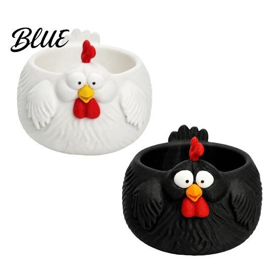 Controsoffitto Cucina Rustico Portaoggetti Ciotola Pollo Divertente a Forma di Gallina Salvaspazio Piatto da Portata Stile Cesto Uova Ceramica per Uova Fresche Cesto Decorativo