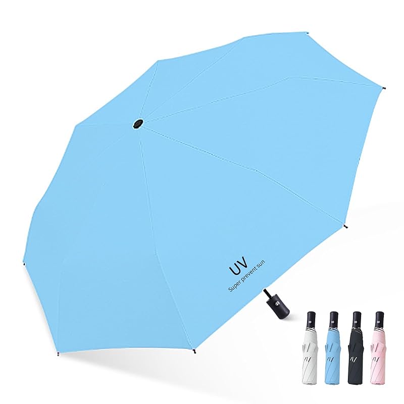 

[Tiernyueth] Folding parasol 285g-320g super lightweight 8 bones UV cut One-touch automatic opening/closing 100% shading rate long lasting Strong wind