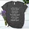 Trust God Thank God Harajuku Tshirt Lovely Faithful Vintage Clothes High Street Kpop Tees 90s Trend Graphic T Shirts Camisetas