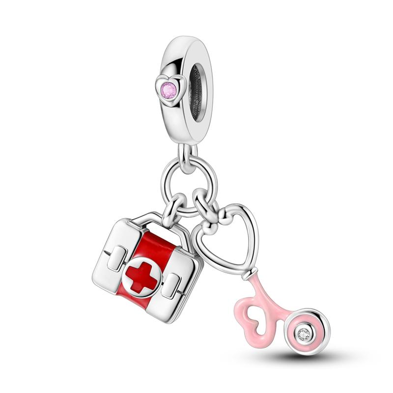 Charms Plata De Ley 925 Evil Blue Eyes Silver Sun Star Elk Dinosaur Flower Charm Women Anniversary DIY Jewelry