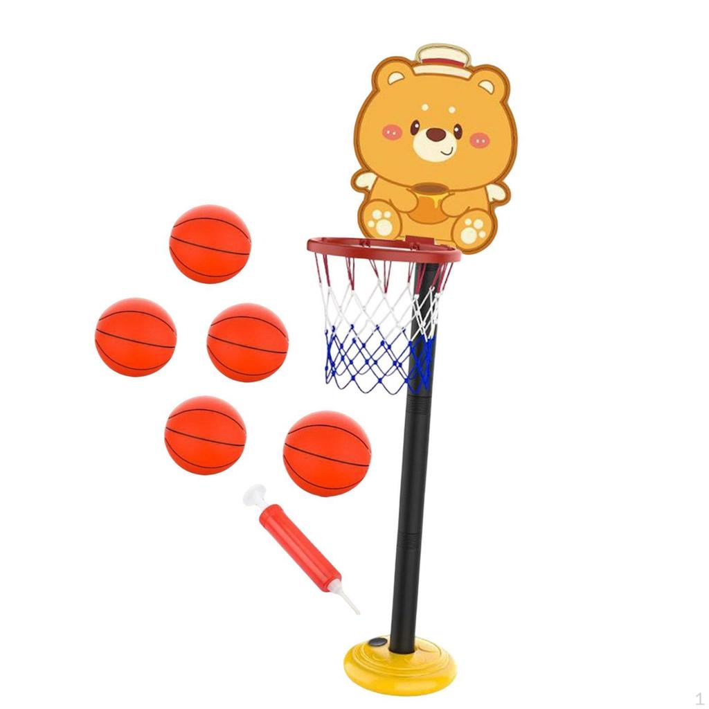 Basketballkorb-Set für Kinder Netz Multifunktionaler Ballständer Outdoor-Sportspielzeug Zubehör