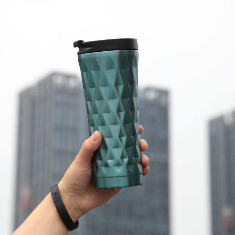 1PC 500ml Stainless Steel Car Coffee Mug Cup Travel Tea Mug Thermal Water Bottle Tumbler Insulated Bottle