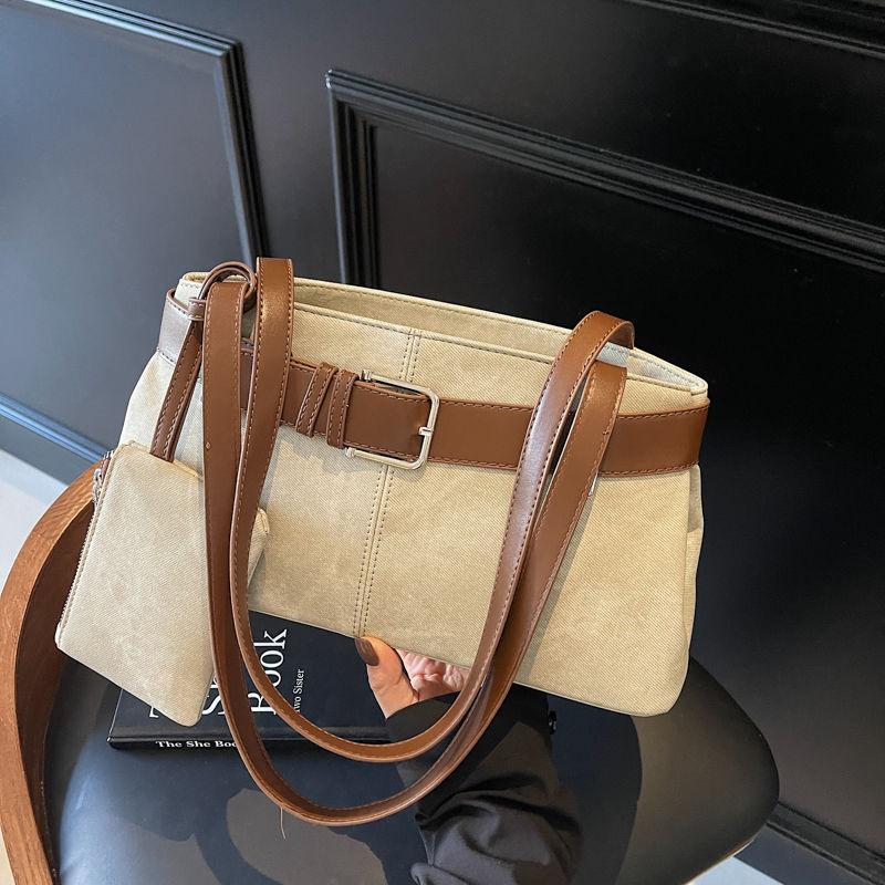 High End Versatile Armpit Bag Large Capacity Bag Fashionable Commuting Casual Retro Single Shoulder Tote Bag