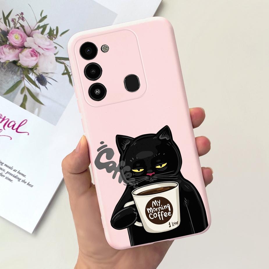 For Tecno Spark 8C Case KG5k KG5j KG5n Stylish Candy Painted Cover Soft Silicone Phone Case For Tecno Spark Go 2022 Spark8C Bags