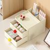 Dopamine Desktop Storage Cabinet Drawer Type Student Desk Stationery Storage Box Hair Tie Hair Clip Jewelry Organizer