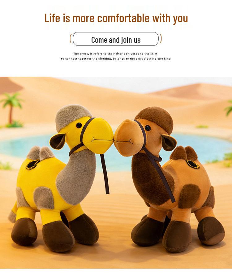Creative Two-Humped Camel Plush Toy: Dunhuang Travel Souvenir