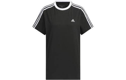 adidas Drop Shoulder Sleeve T Shirt Women s Black JI6977 XS чёрный