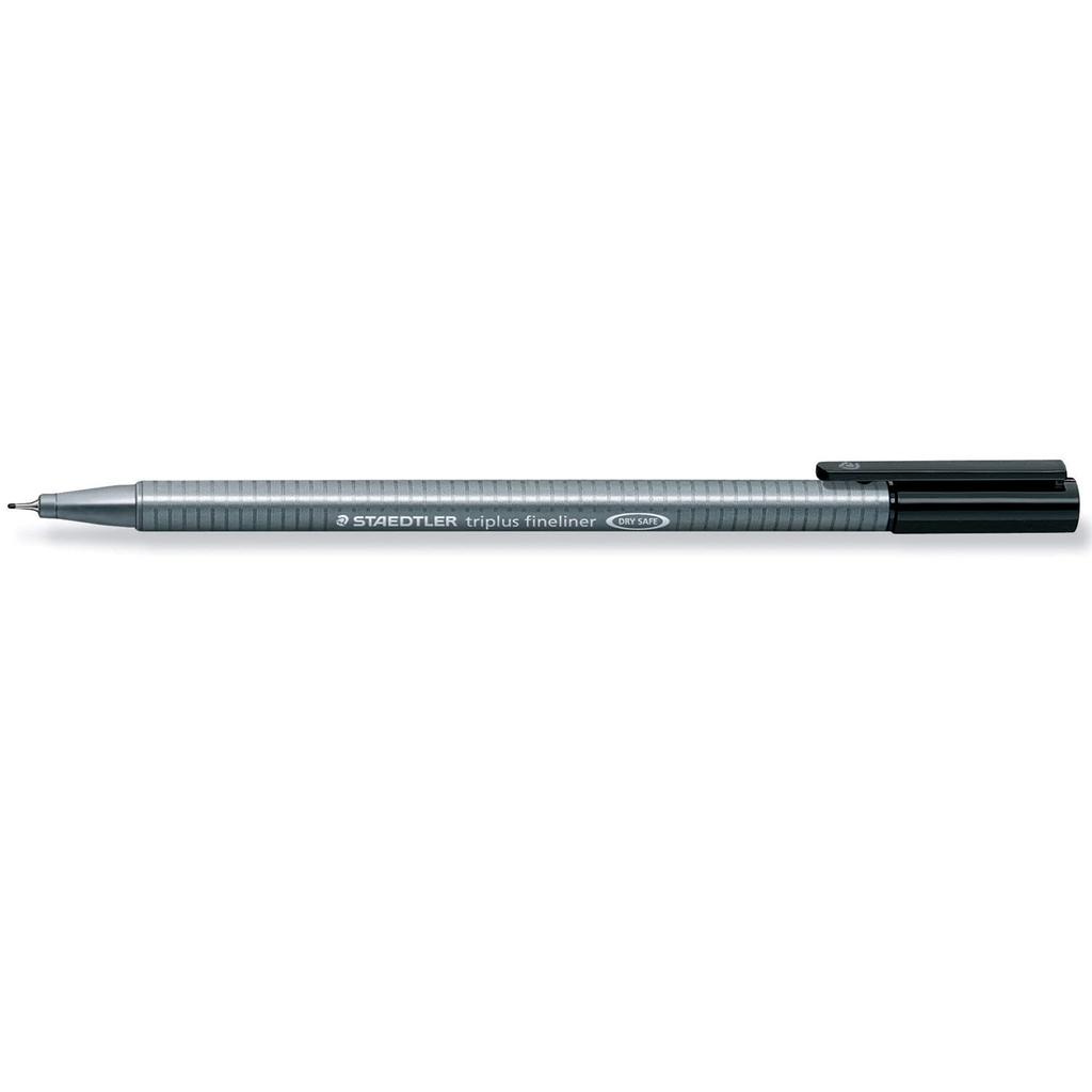 Staedtler Triplus Fineliner Enkelt Svart Pakke med 10 (0,3 mm) Farge (334-9)
