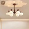 2025 French Mid-Century Luxury Chandelier: Retro American Persimmon Hall Lighting Fixture