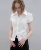 Aendeuel Tailored Cap Sleeve Shirt - White