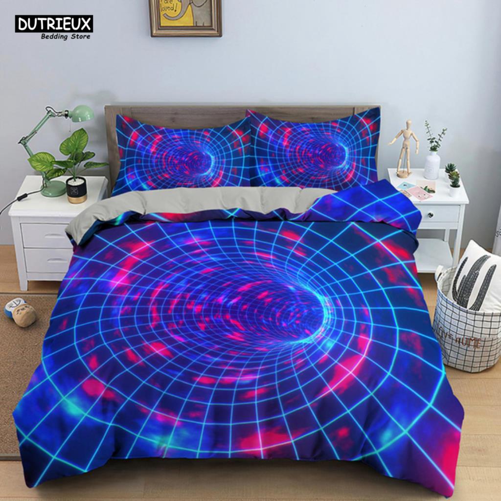 Psychedelic Digital Printing Bedding Set 3D Duvet Cover Set Microfiber Adults Women Single Queen King Twin Full Size Duvet Cover