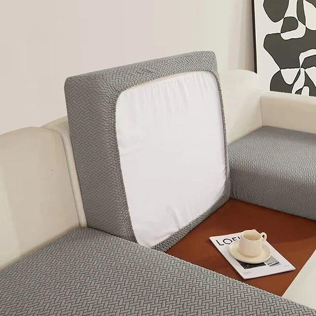 Jacquard Sofa Seat Cushion Covers Elasticated AirChair Cover Corner Sofa Covers Furniture Seater Sofa Slipcover for Living Room