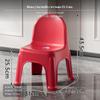 Stackable Plastic Kids Backrest Chair, Thickened Non-Slip Stool for Home,